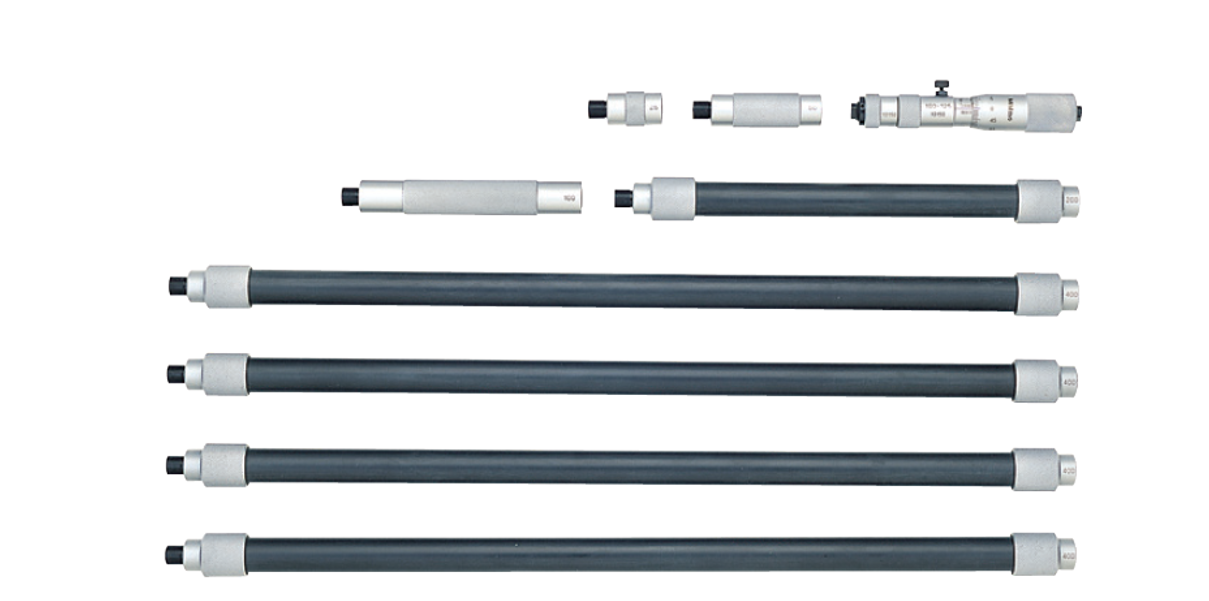 Micrómetros de Interiores Tipo Tubular SERIES 139, 140 — Tipo Barra de Extensión MITUTOYO