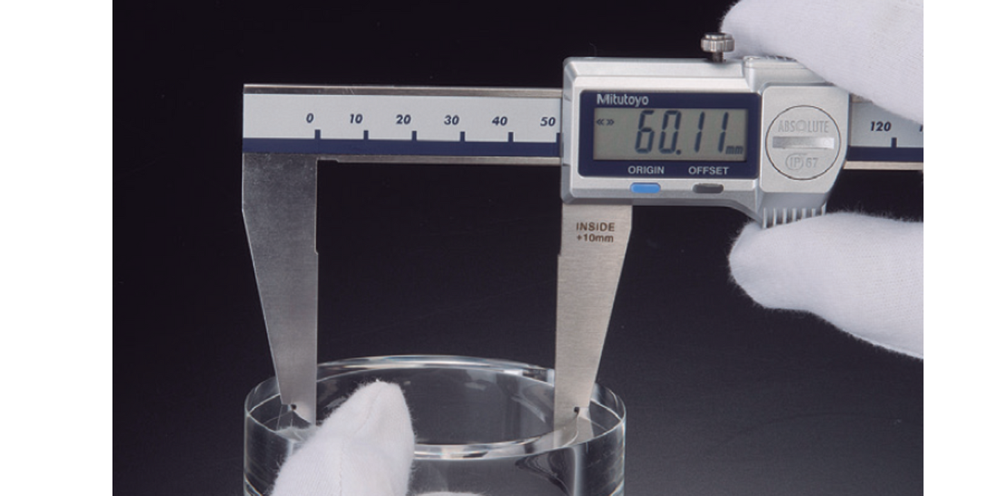 Calibrador Digimatic ABSOLUTE SERIE 550 — Con Puntas para Exteriores/Interiores MITUTOYO