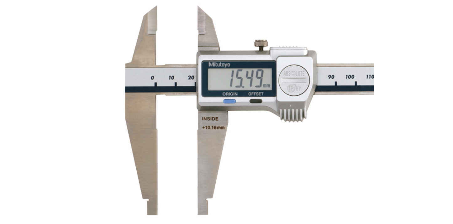 ABSOLUTE 551 SERIES Digimatic Caliper — With Outdoor/Indoor Tips and MITUTOYO Standard Tips