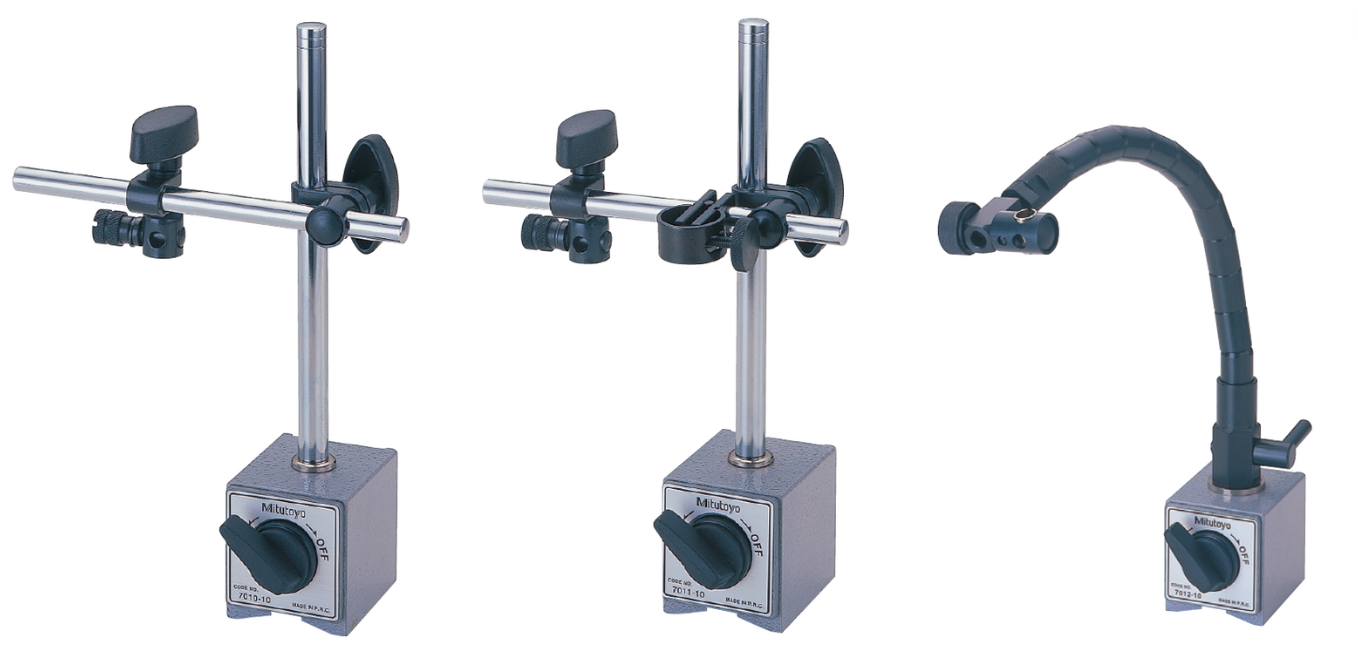 SERIE 7 , Soportes Magnéticos — Aplicaciones de Indicadores de Carátula Base Magnética MITUTOYO