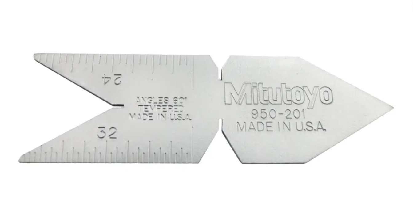 Calibre de Centros / Juil / Pescadito 60° Americana #950-201 MITUTOYO