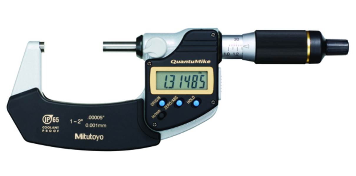 QuantuMike SERIES 293 — Coolant-proof Micrometer IP65 MITUTOYO 