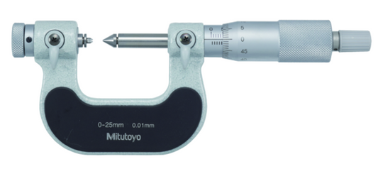 Micrometers for Screw Threads SERIES 326, 126 — Stop Tip/Interchangeable Spindle Type (tips not included) MITUTOYO