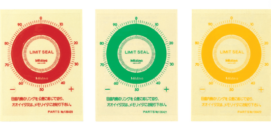 Calcomanía de Límite para Indicadores MITUTOYO