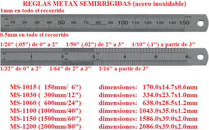 Regla Graduada Semirrígida